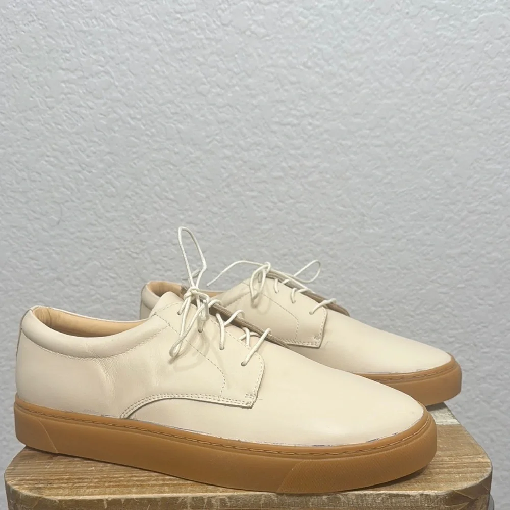 Nisolo Diego Low Top Leather Sneaker Bone Size 8.5